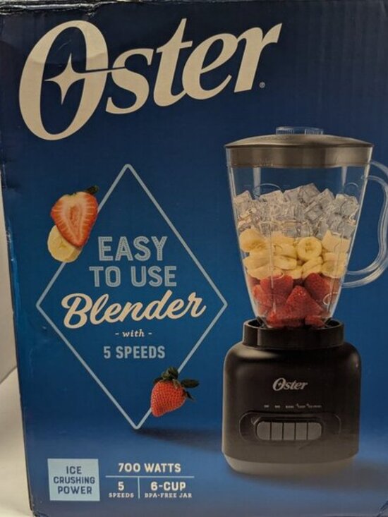 Oster Other - Oster 6 Cup 5 Speed 700 Watt Plastic Jar Easy to Use Blender in Black